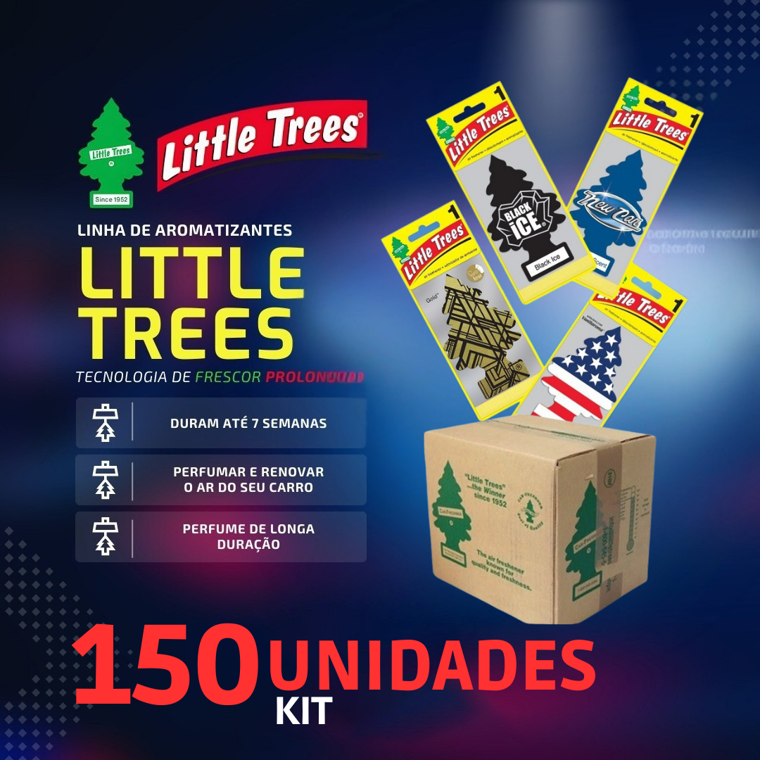 KIT 01 - INÍCIO DE NEGÓCIO - 150 Little Trees + Expositor de Madeira