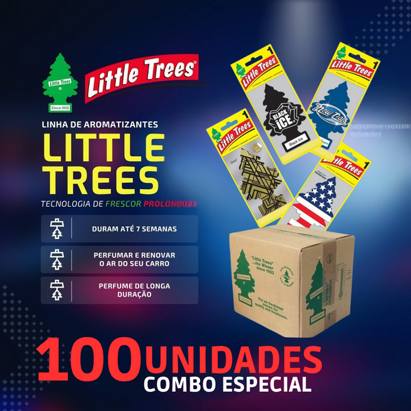 KIT INÍCIO DE NEGÓCIOS - 100 Little Trees + Expositor de Madeira